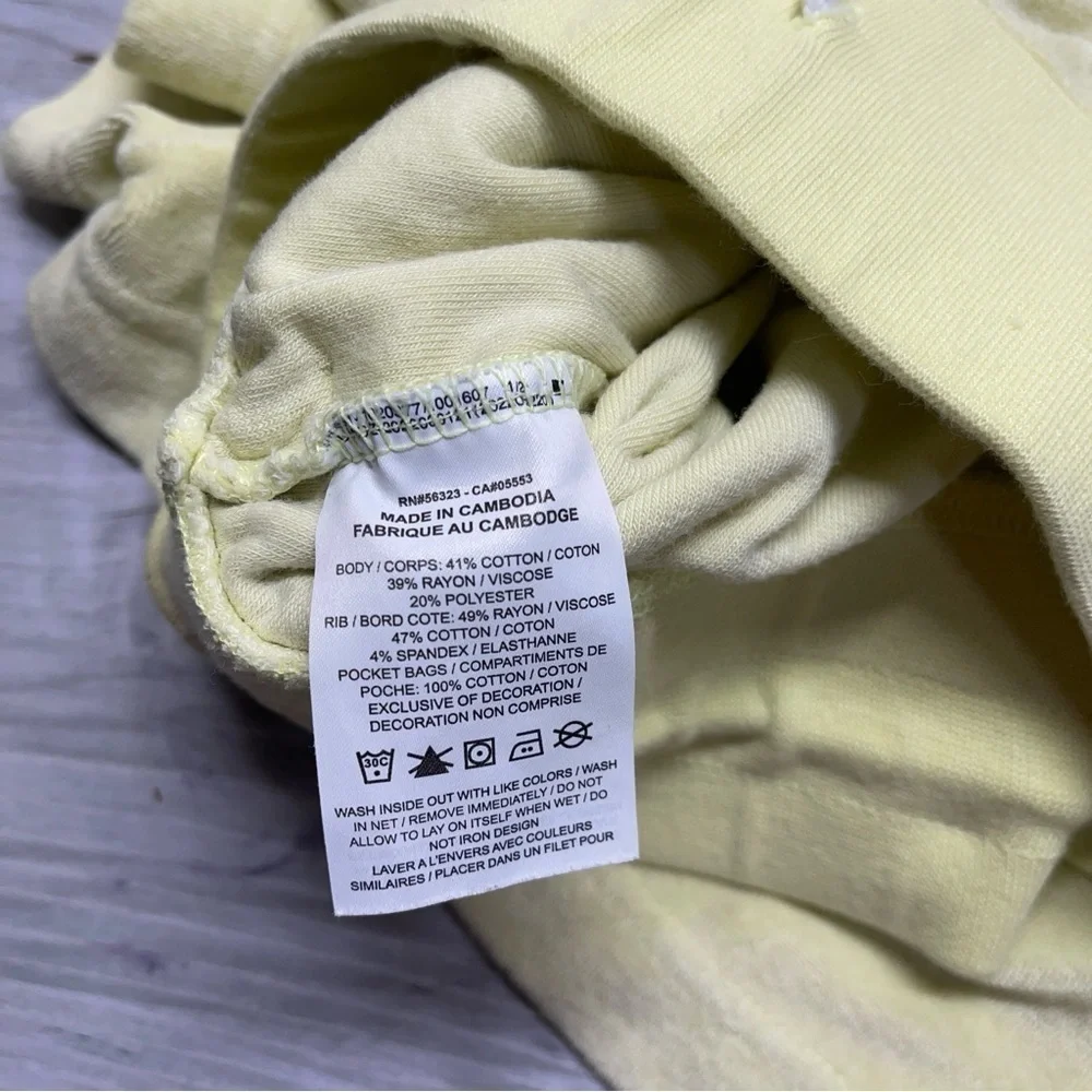 Nike Yellow Terry Cloth Retro 2” Inseam High Waist Shorts Women’s Size Small